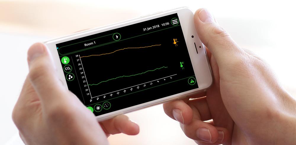 Infinia Remote app voor champignons