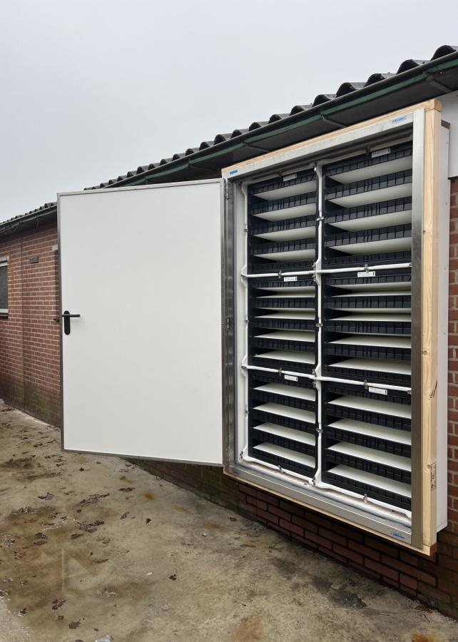 Luchtfiltersysteem voor biggen